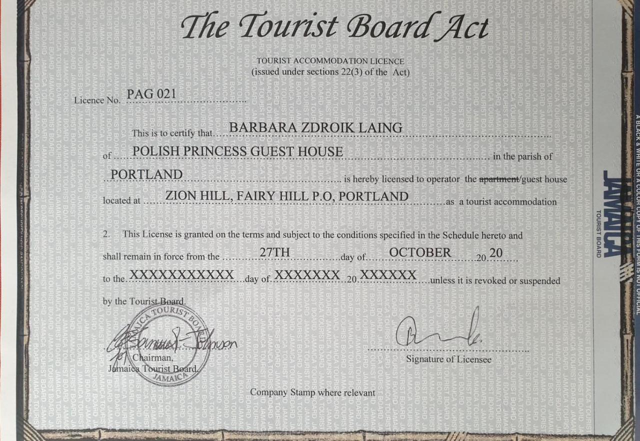 Polish Princess Guest House Port Antonio Eksteriør billede